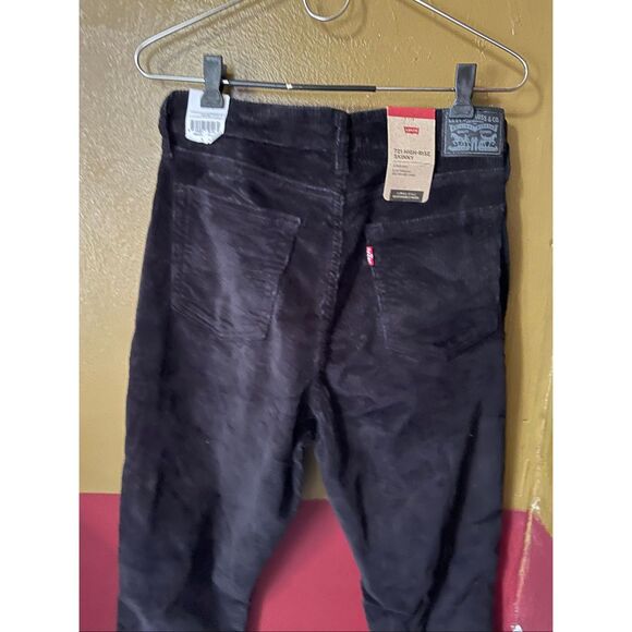 NWT Levi’s 31/30 black high rise skinny corduroy pants. - Picture 3 of 7